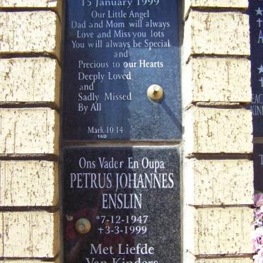 DAMON Cameron -1999 :: ENSLIN Petrus Johannes 1947-1999