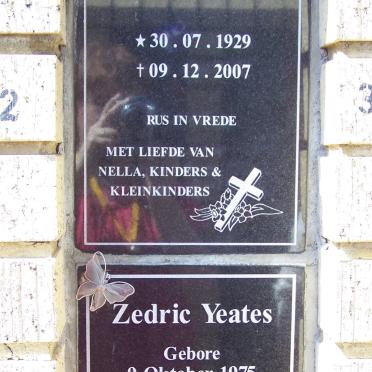 ENGELBRECHT Jan Dirk 1929-2007 :: YEATES Zedric 1975-2008