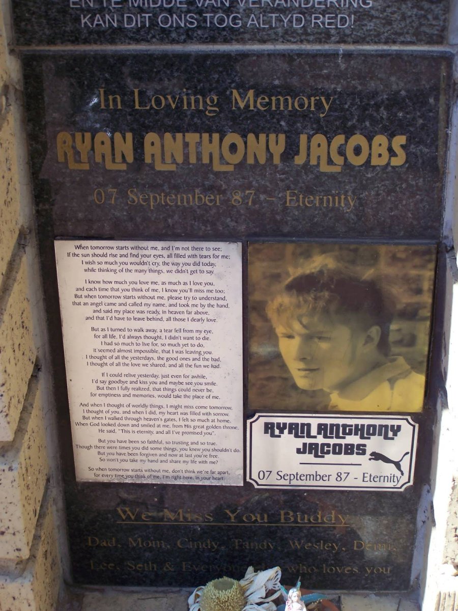 JACOBS Ryan Anthony 1987-