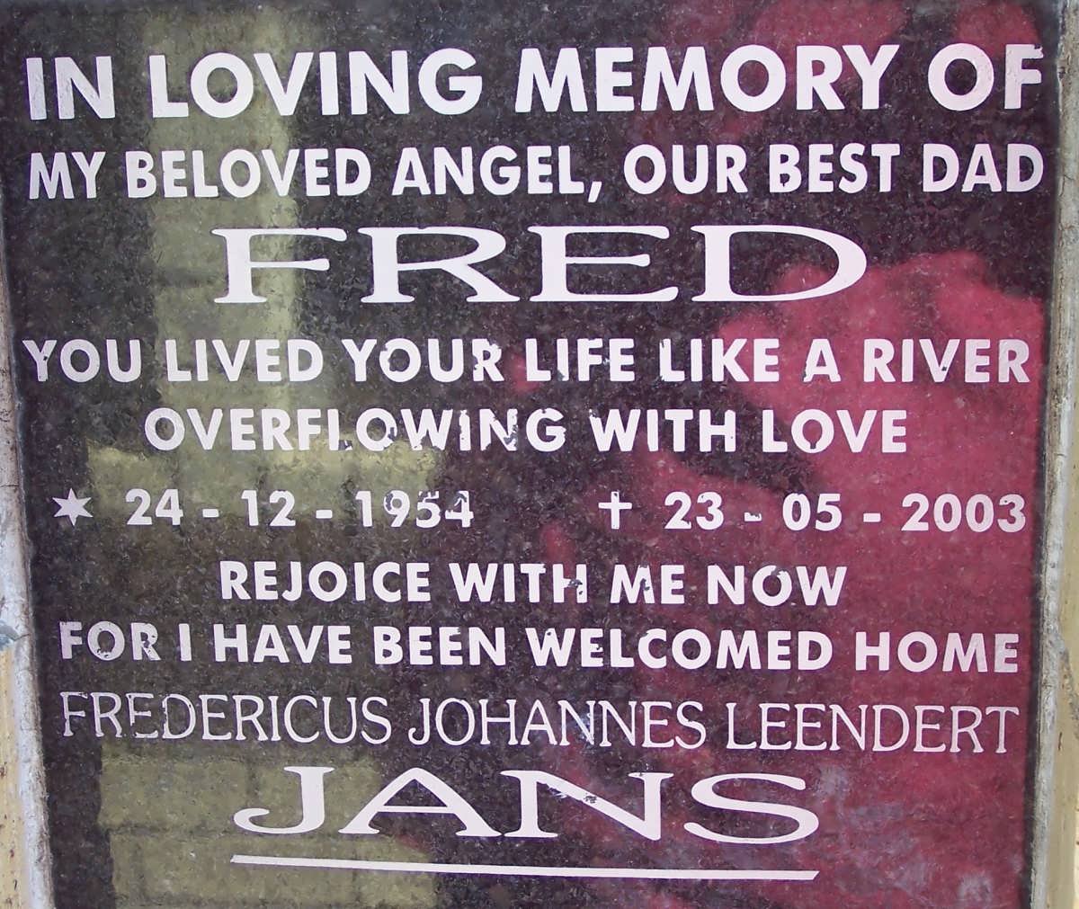 JANS Fred 1954-2003