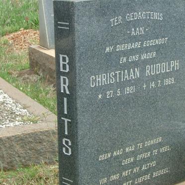 BRITS Christiaan Rudolph 1921-1969