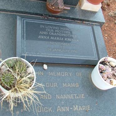 KRUGER Anna Maria 1933-1998
