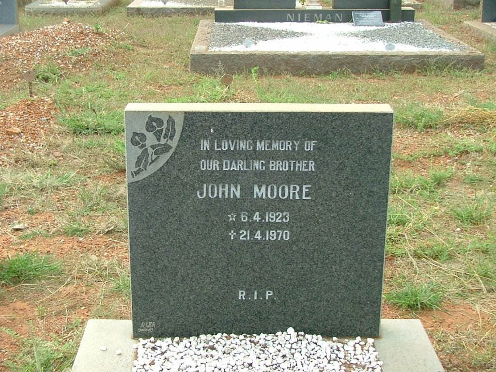 MOORE John 1923-1970