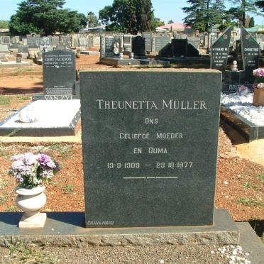 MÜLLER Theunetta 1909-1977