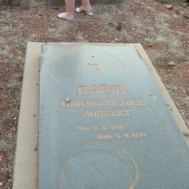 RABIE Gideon Daniel Joubert 1902-1974