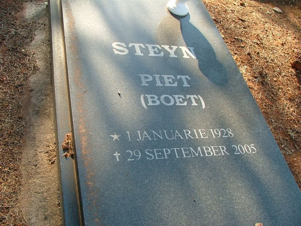 STEYN Piet 1928-2005