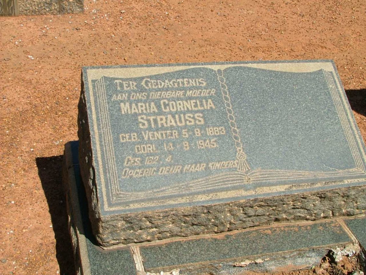 STRAUSS Maria Cornelia nee VENTER 1883-1945