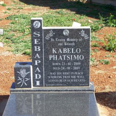 SEBAPADI Kabelo Phatsimo 2009-2009