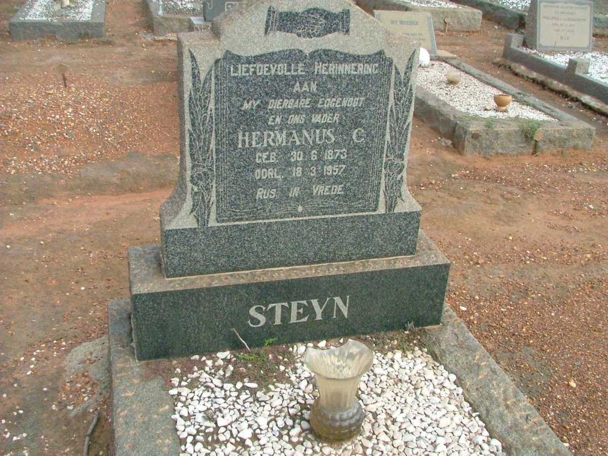 STEYN Hermanus C. 1873-1857
