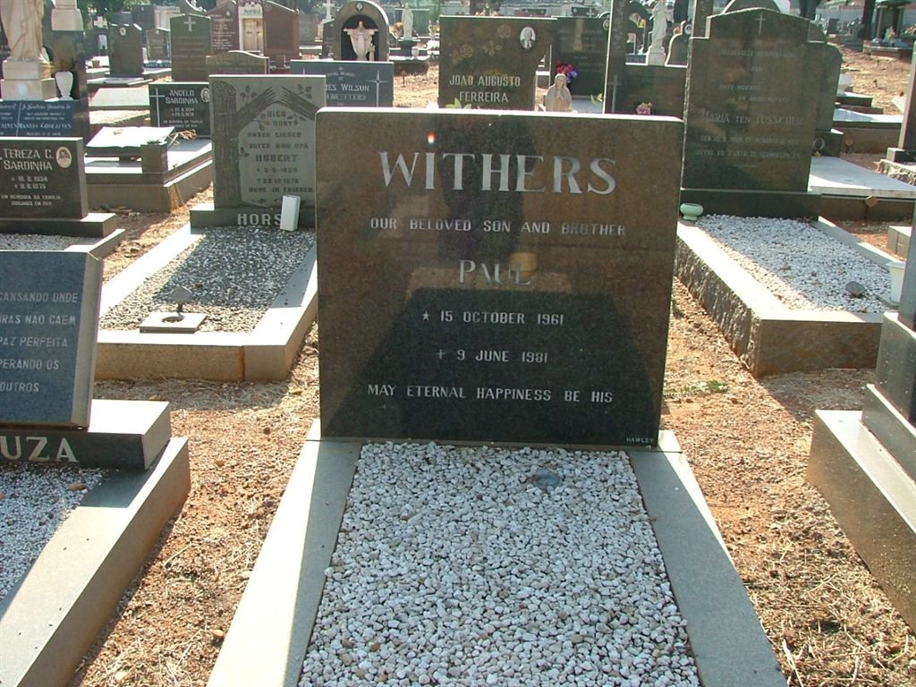 WITHERS Paul 1961-1981