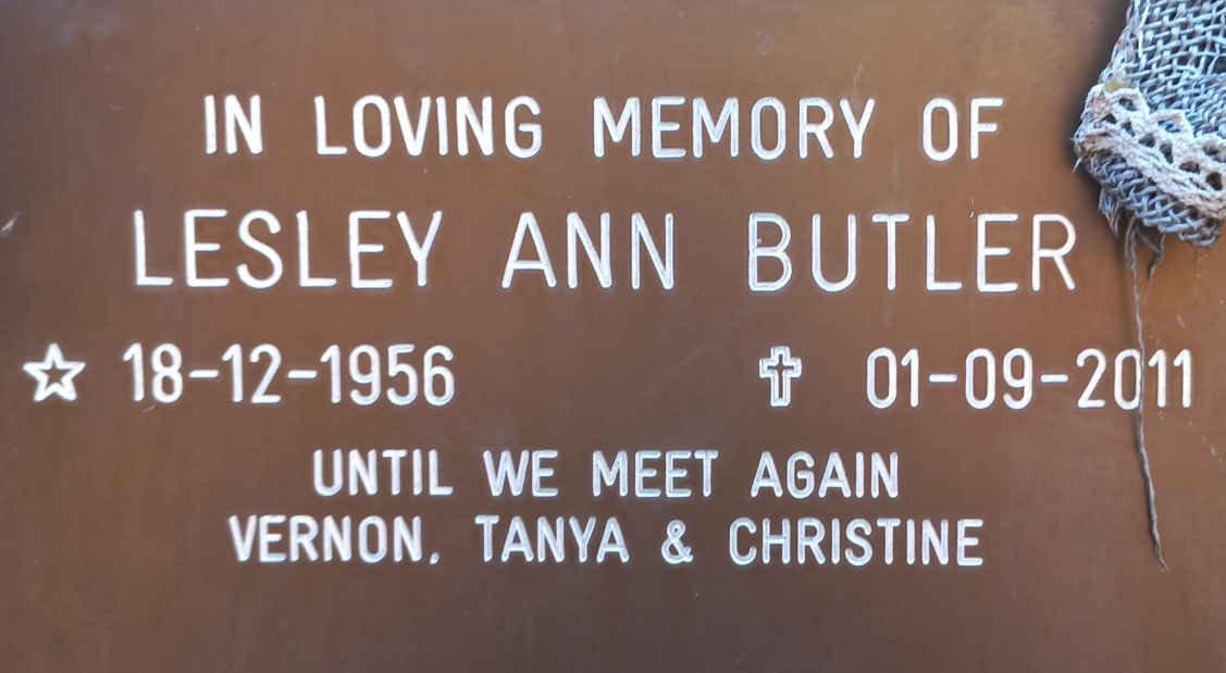 BUTLER Lesley Ann 1956-2011