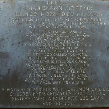 DRESSE Brian Shawn 1972-2000
