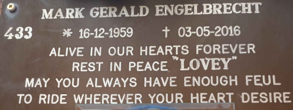 ENGELBRECHT Mark Gerald 1959-2016