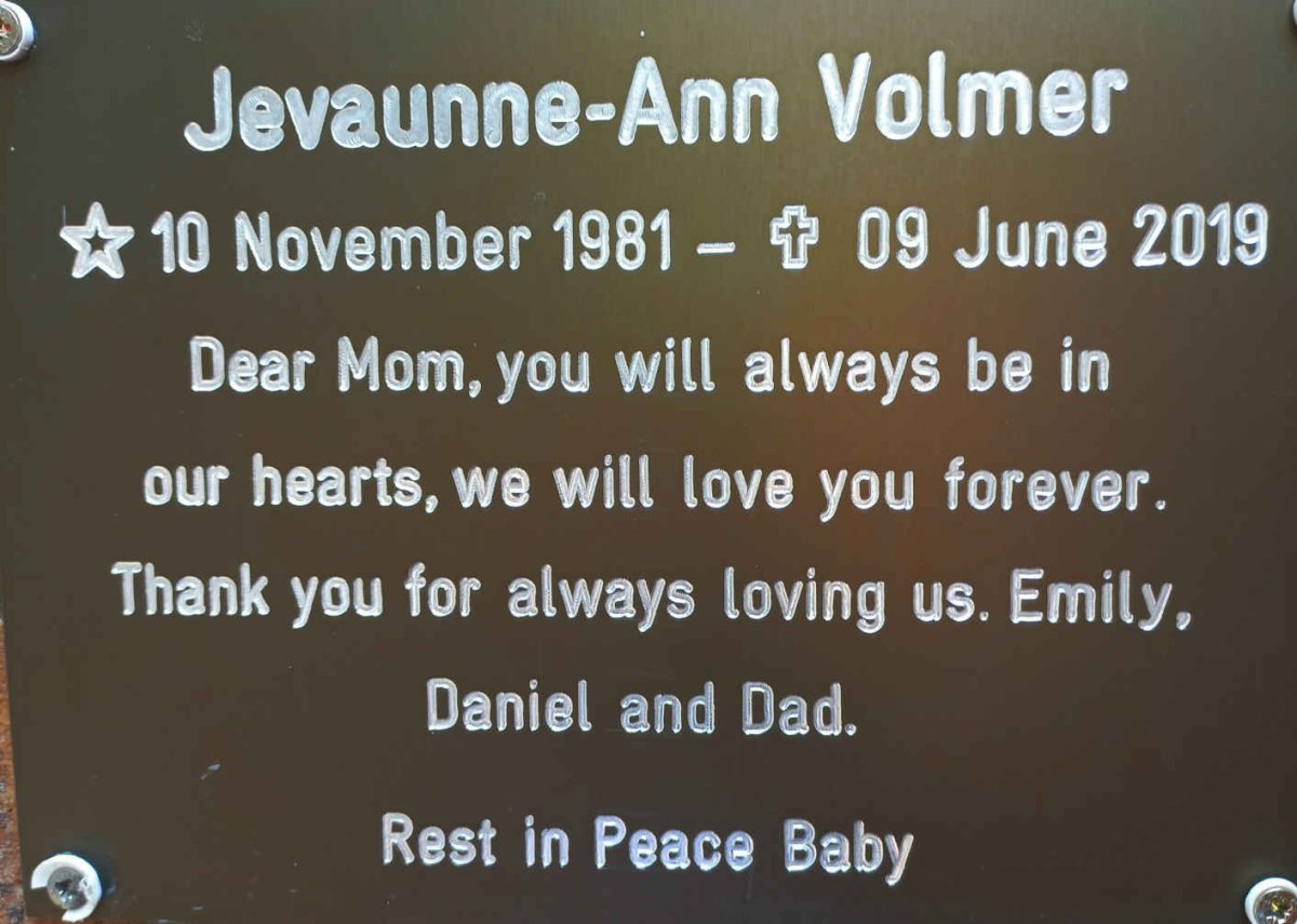 VOLMER Jevaunne-Ann 1981-2019