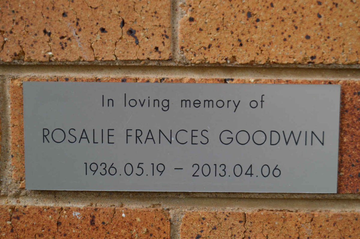 GOODWIN Rosalie Frances 1936-2013