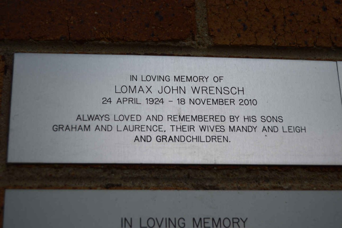 WRENSCH Lomax John 1924-2010