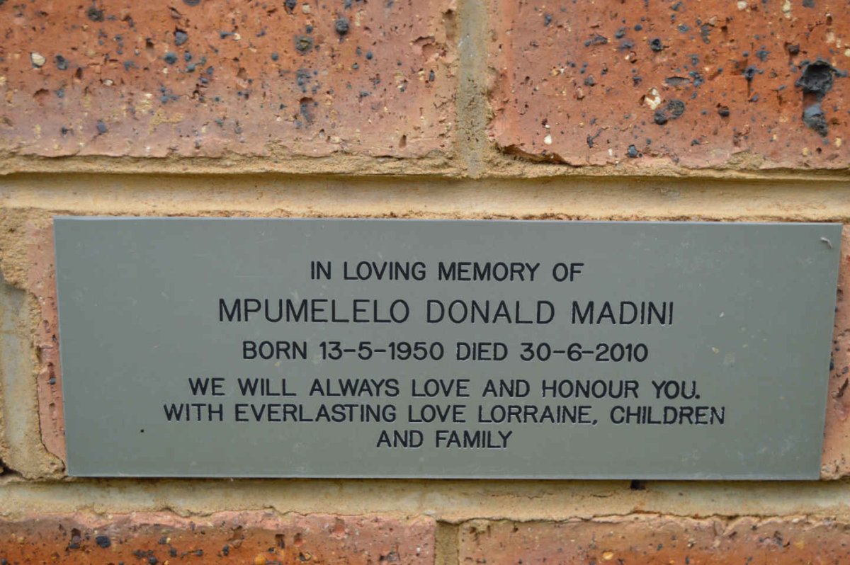 MADINI Mpumelelo Donald 1950-2010