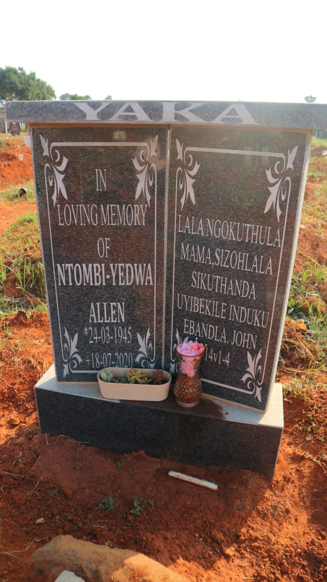 ALLEN Ntombi Yedwa 1945-2020