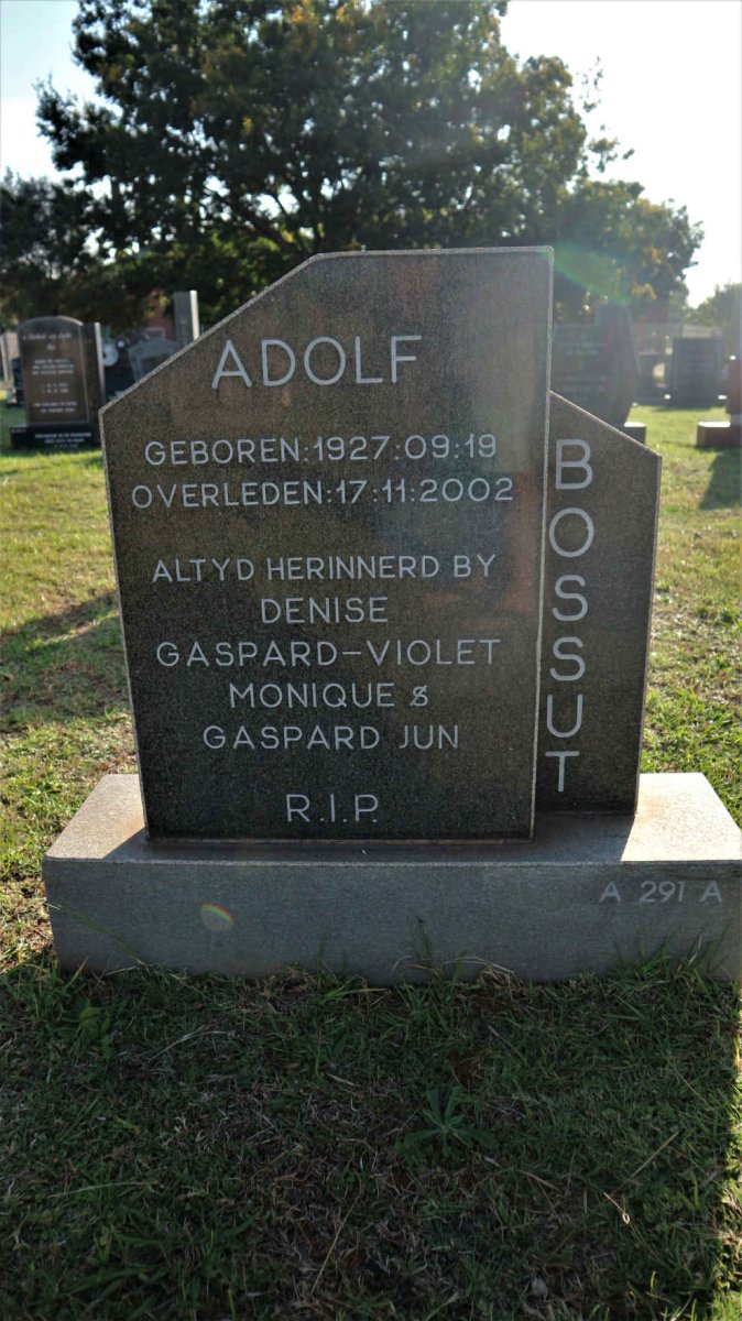 BOSSUT Adolf 1927-2002