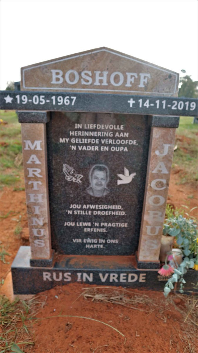 BOSHOFF Martinus Jacobus 1967-2019