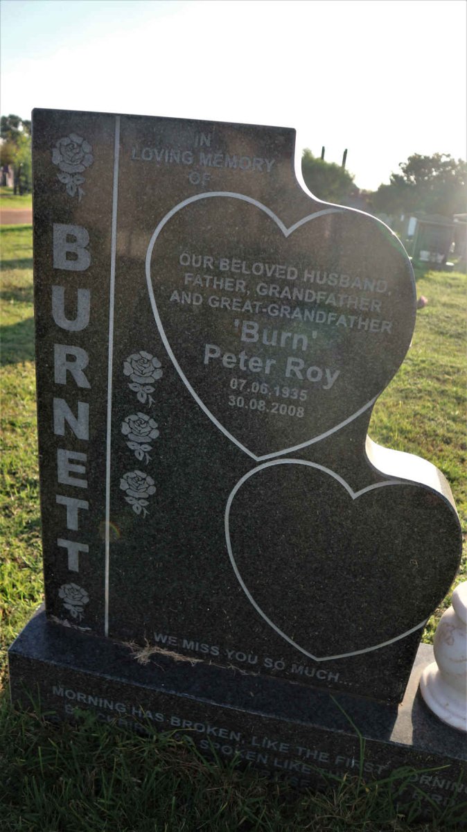 BURNETT Peter Roy 1935-2008