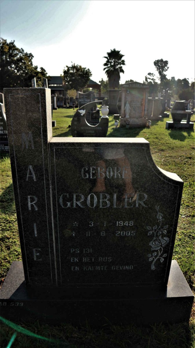 BARRINGTON Marie nee GROBLER 1948-2005