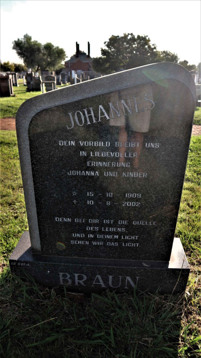 BRAUN Johannes 1909-2002