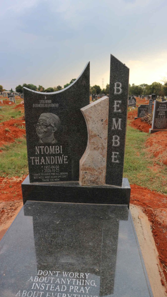 BEMBE Ntombi Thandiwe 1957-2020