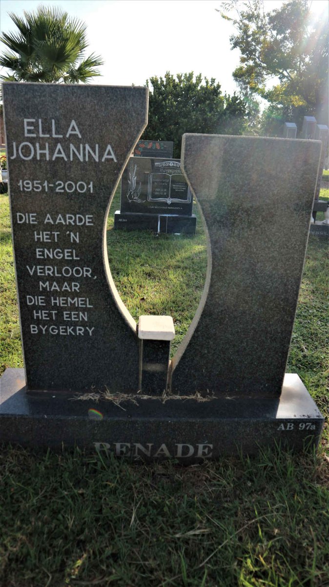 BENADE Ella Johanna 1951-2001