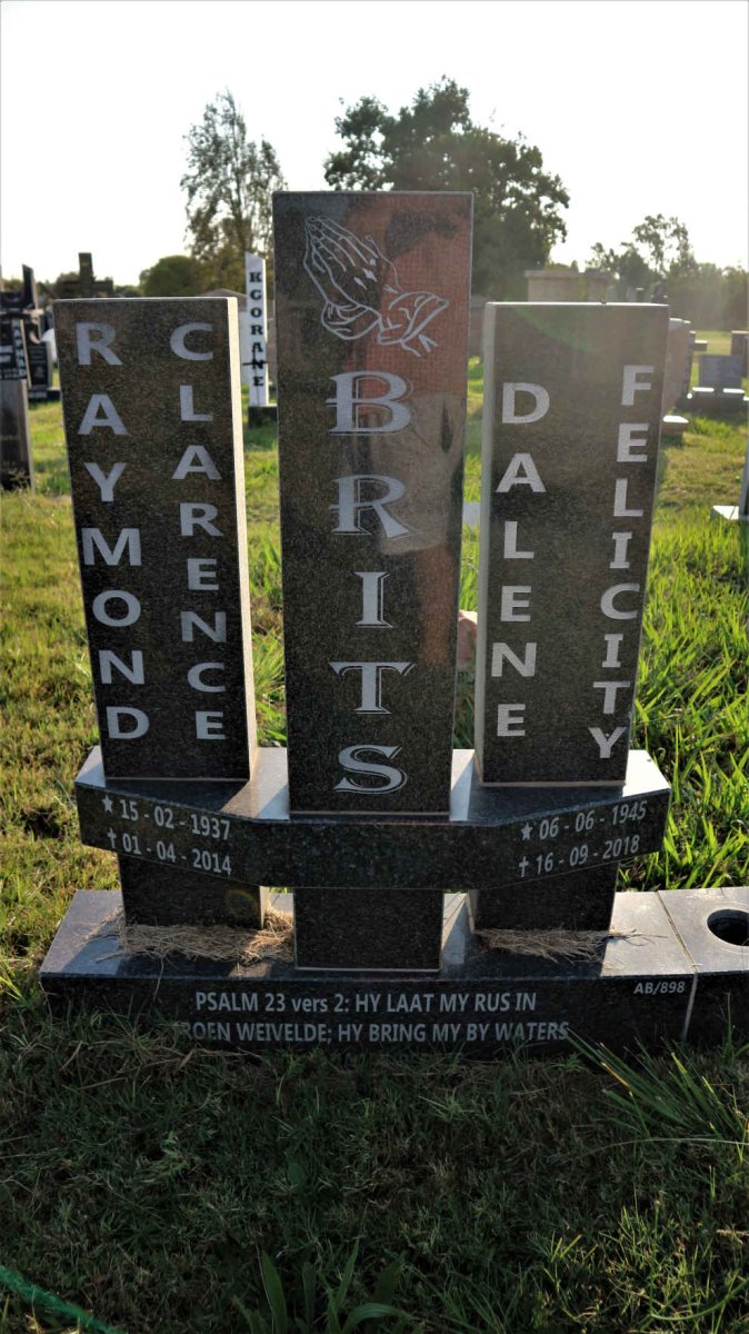 BRITS Raymond Clarence 1937-2014 &amp; Dalene Felicity 1945-2018