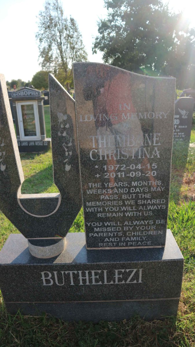 BUTHELEZI Thembane Christina 1972-2011