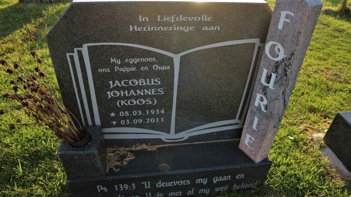 FOURIE Jacobus Johannes 1934-2011