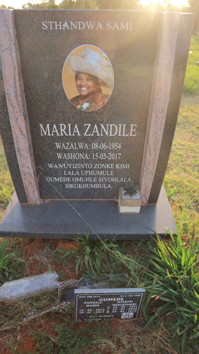 GUMEDE Maria Zandile 1954-2017