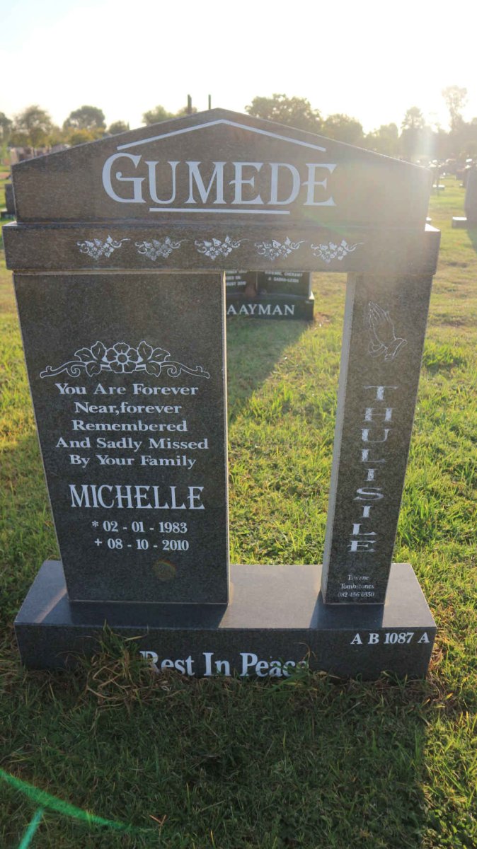 GUMEDE Michelle Thulisile 1983-2010