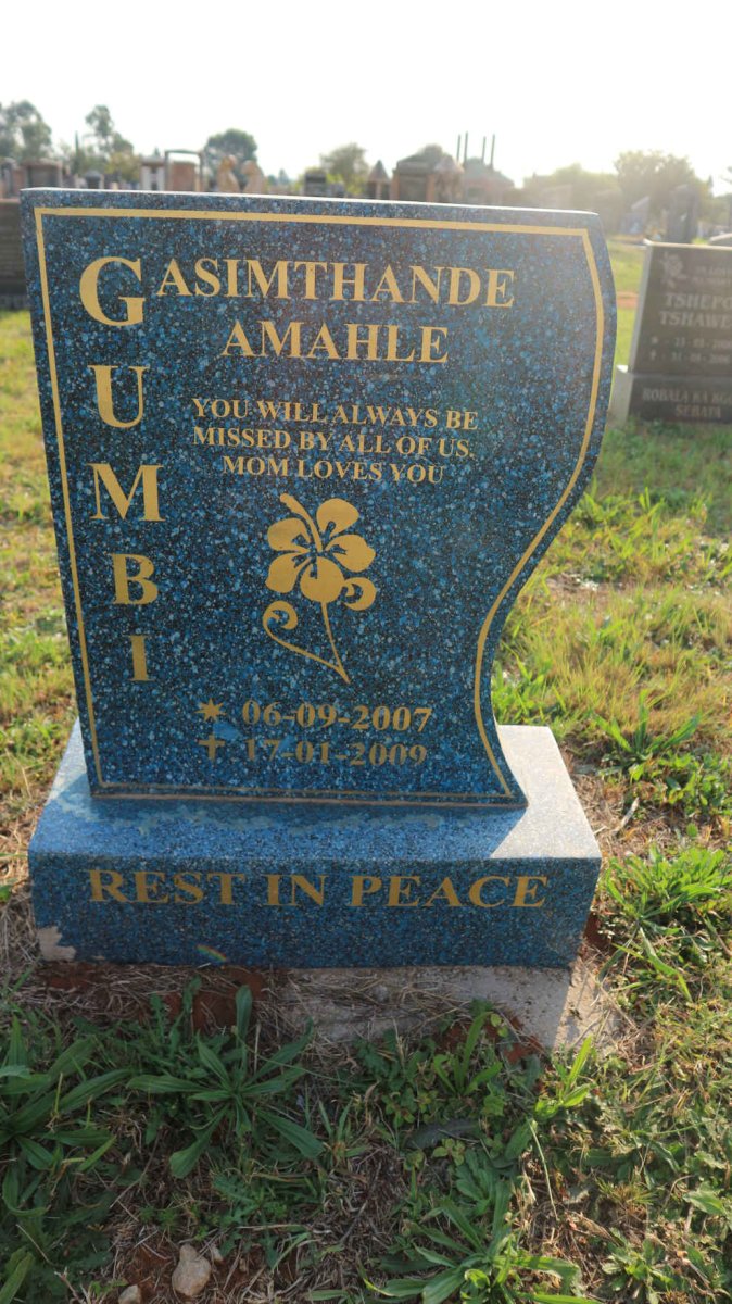 GUMBI Asimthande Amahle 2007-2009