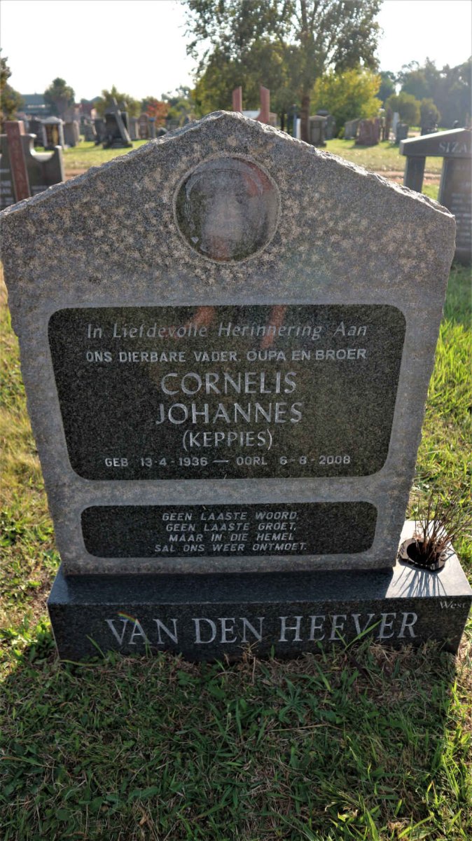 HEEVER Cornelis Johannes, van den 1936-2008
