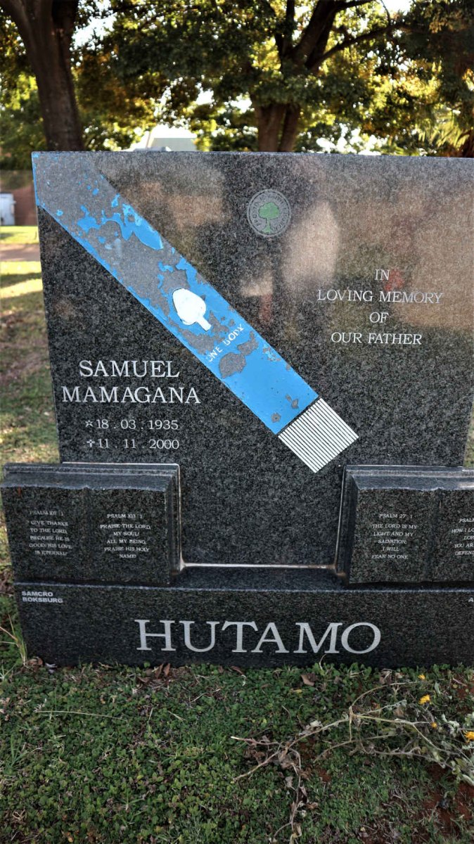 HUTAMO Samuel Mamagana 1935-2000