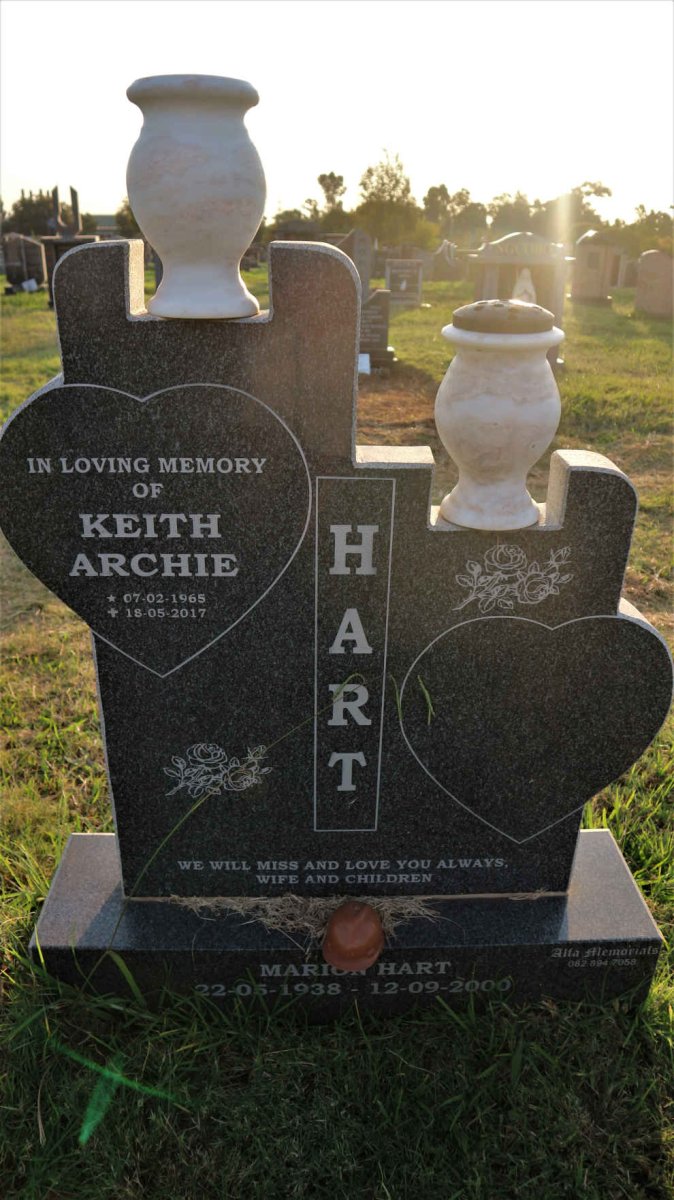 HART Marion 1938-2000 :: HART Keith Archie 1965-2017