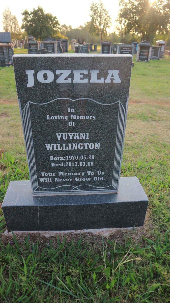 JOZELA Vuyani Willington 1970-2017