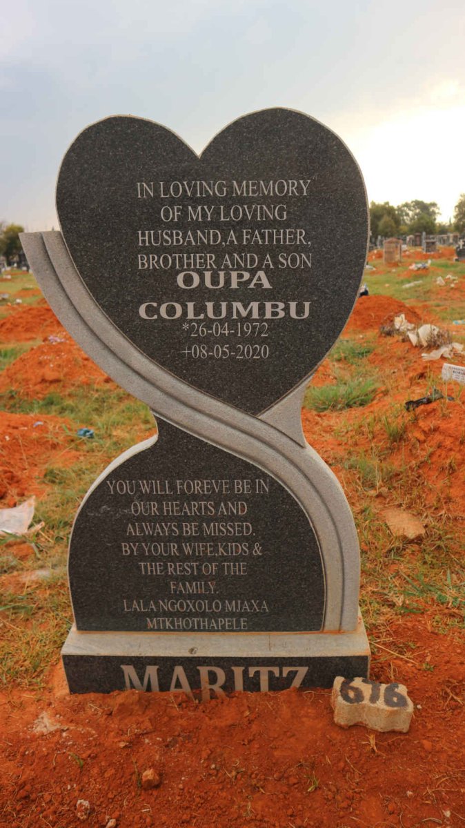 MARITZ Oupa Columbu 1972-2020