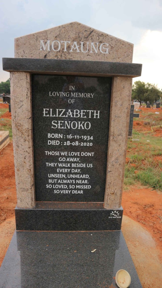 MOTAUNG Elizabeth Senoko 1934-2020