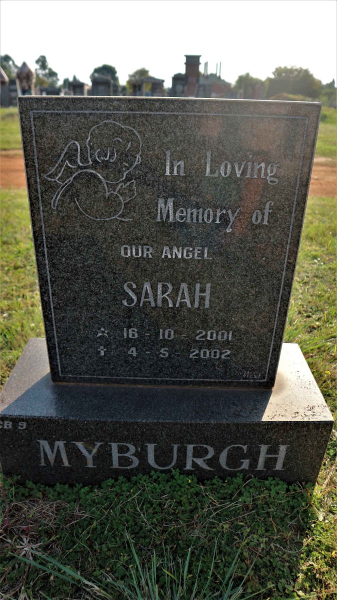 MYBURGH Sarah 2001-2002