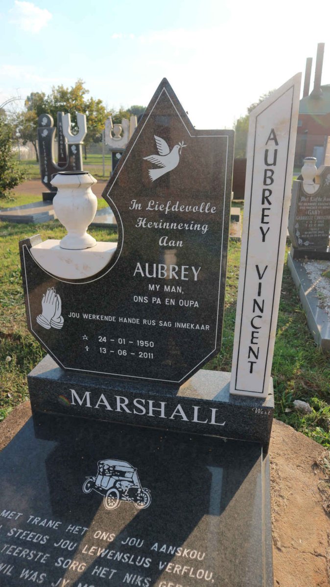 MARSHALL Aubrey Vincent 1950-2011