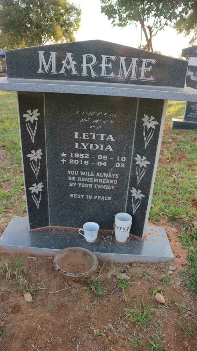 MAREME Letta Lydia 1952-2016