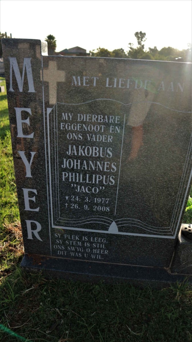 MEYER Jakobus Johannes Phillipus 1977-2008