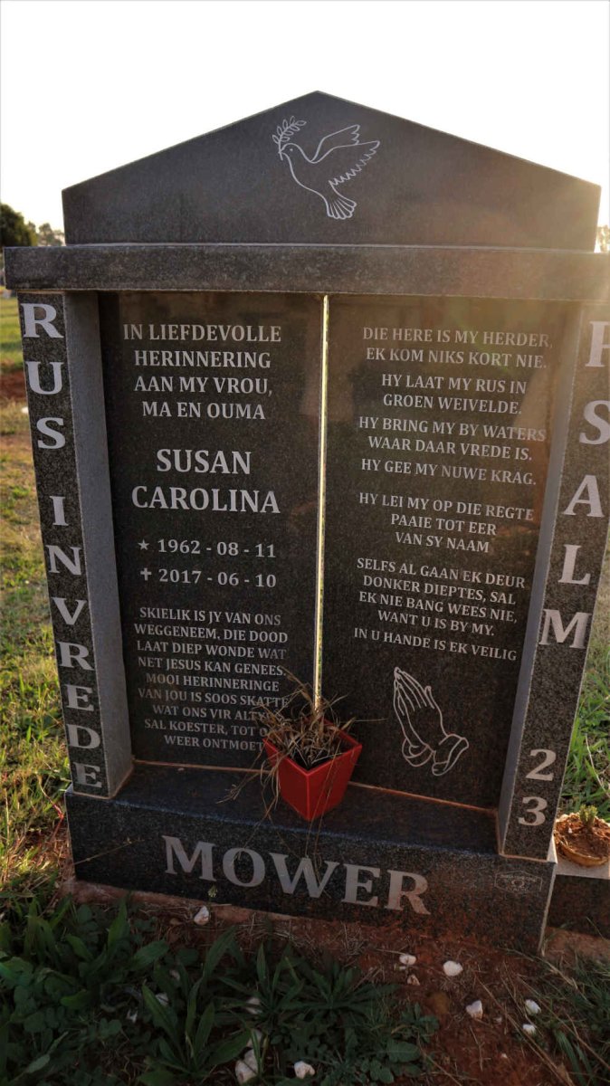 MOWER Susan Carolina 1962-2017