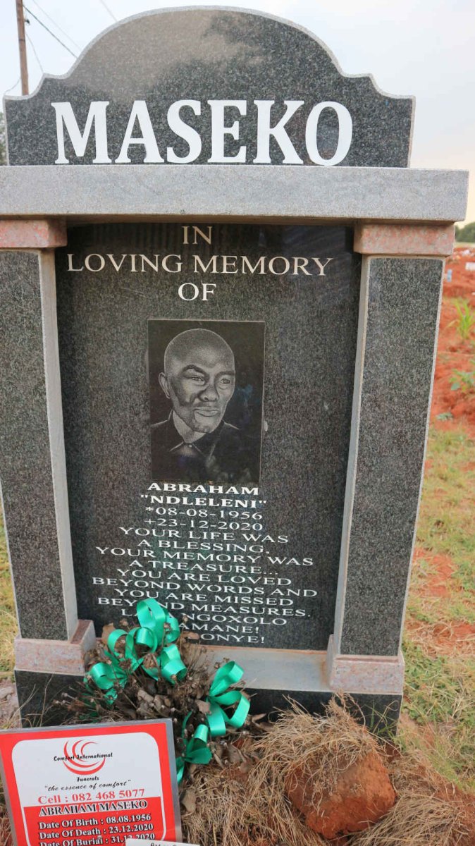 MASEKO Abraham 1956-2020