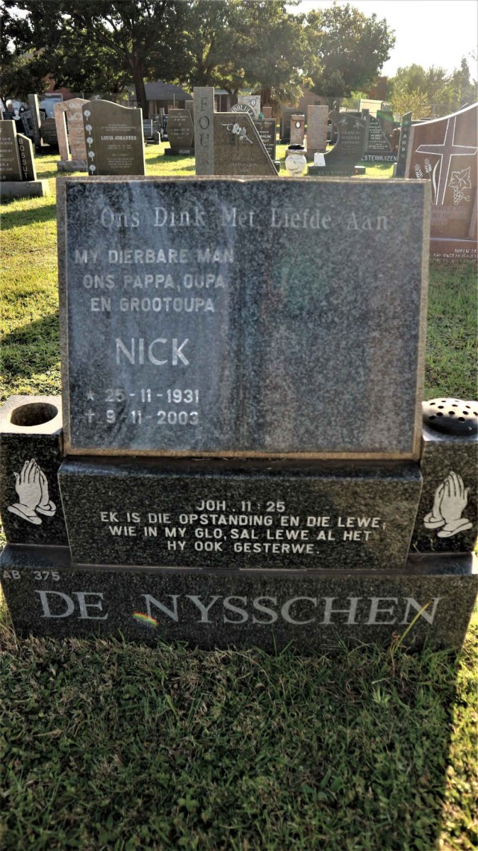 NYSSCHEN Nick, de 1931-2003