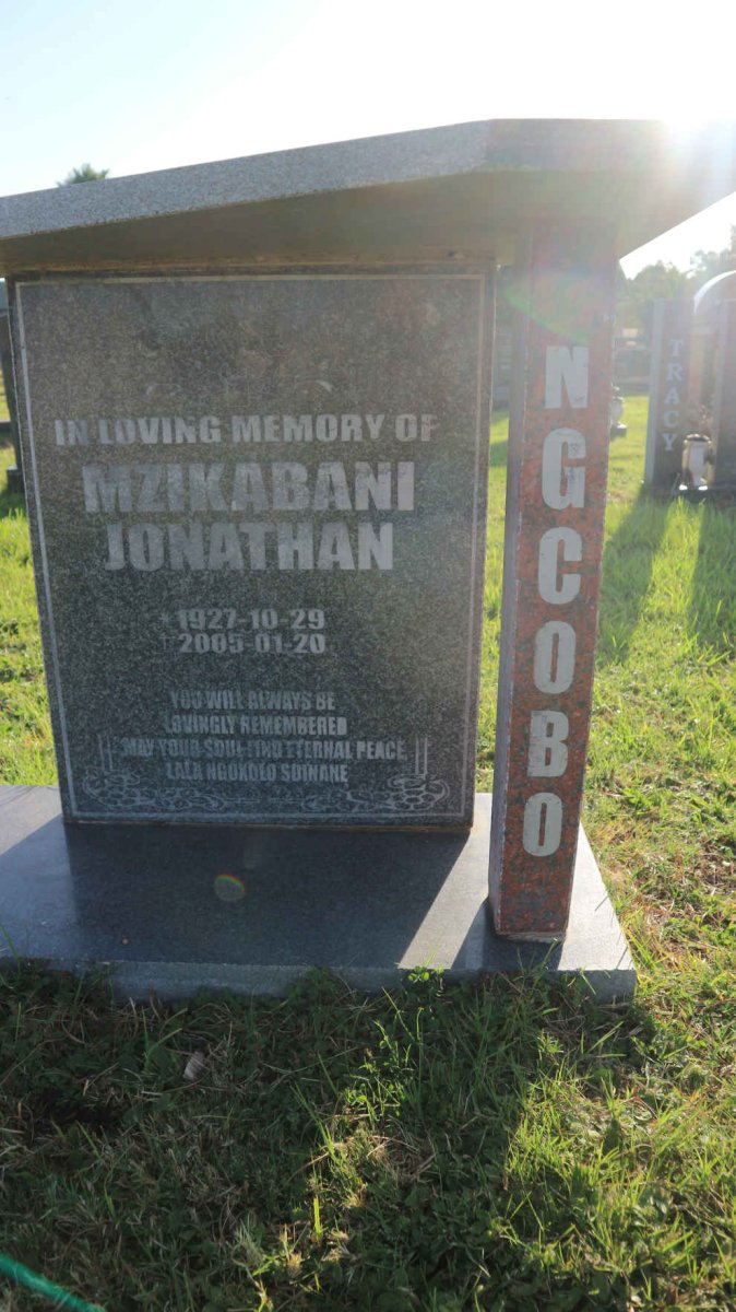 NGCOBO Mzikabani Jonathan 1927-2005