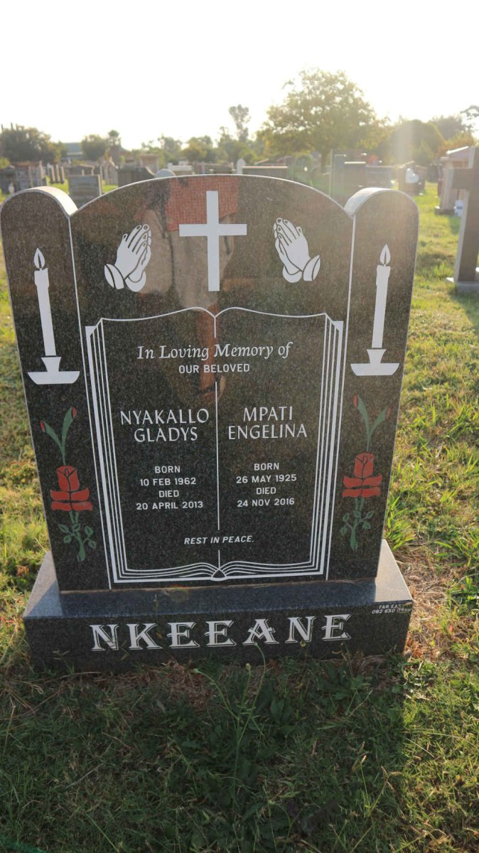 NKEEANE Mpati Engelina 1925-2016 :: NKEEANE Nyakallo Gladys 1962-2013